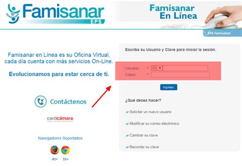 telfono eps famisanar famisanar citas|Agendamiento de Citas Médicas en Famisanar